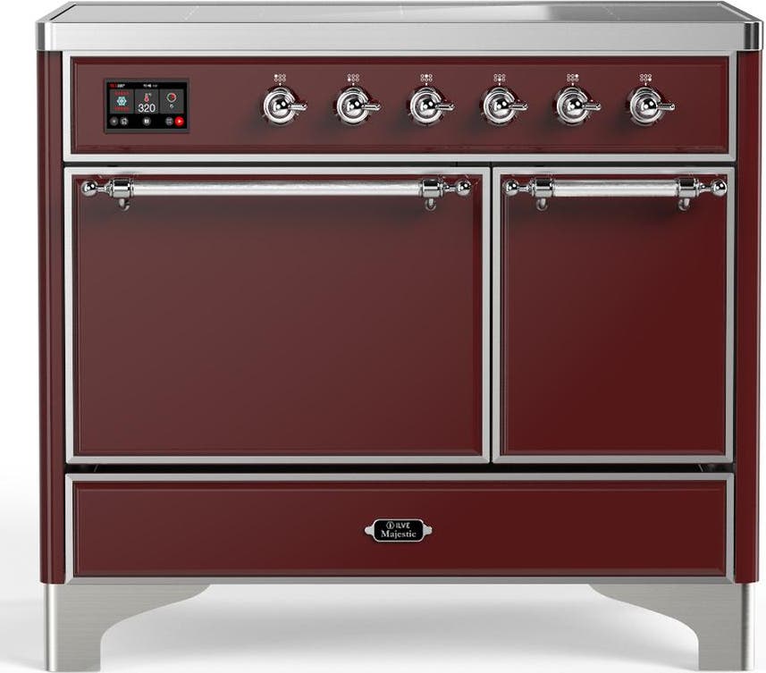 Burgundy With Chrome Trim