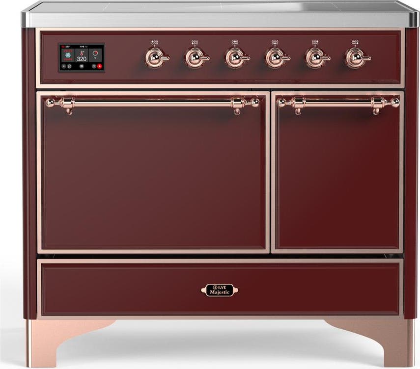 Burgundy With Copper Trim