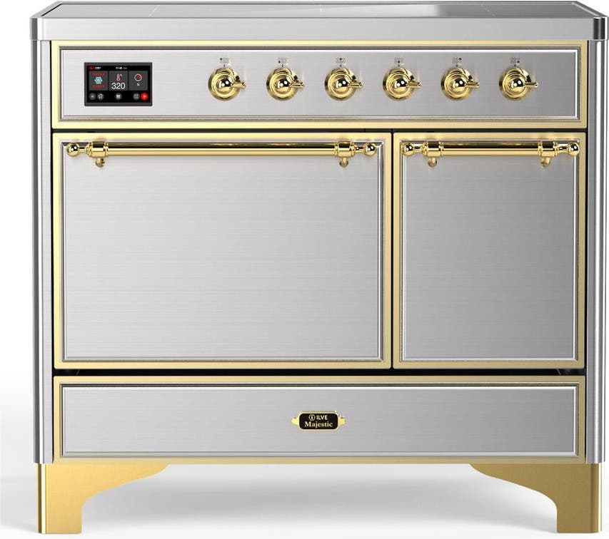 Stainless Steel With Brass Trim