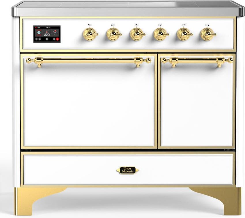 White With Brass Trim