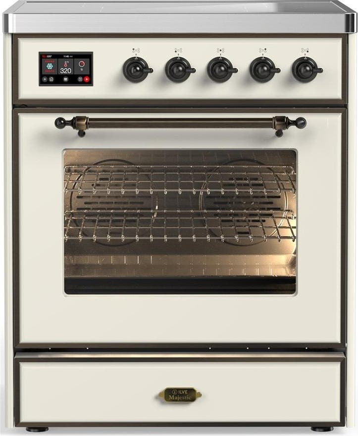Antique White With Burnished Trim