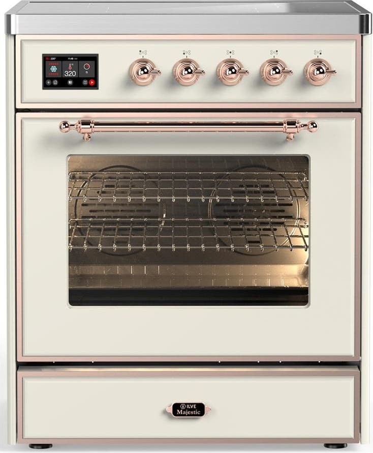 Antique White With Copper Trim