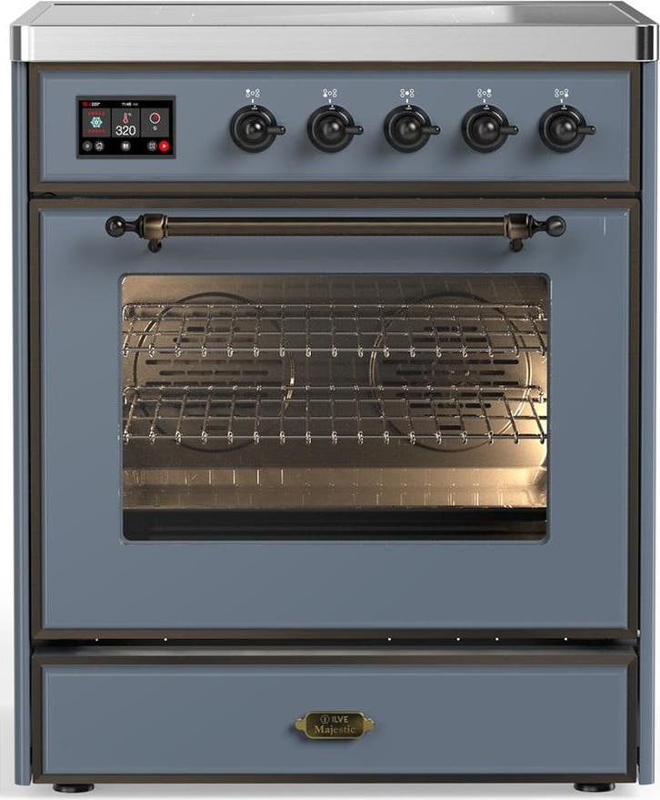 Blue Grey With Burnished Trim