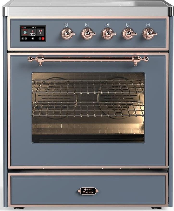 Blue Grey With Copper Trim