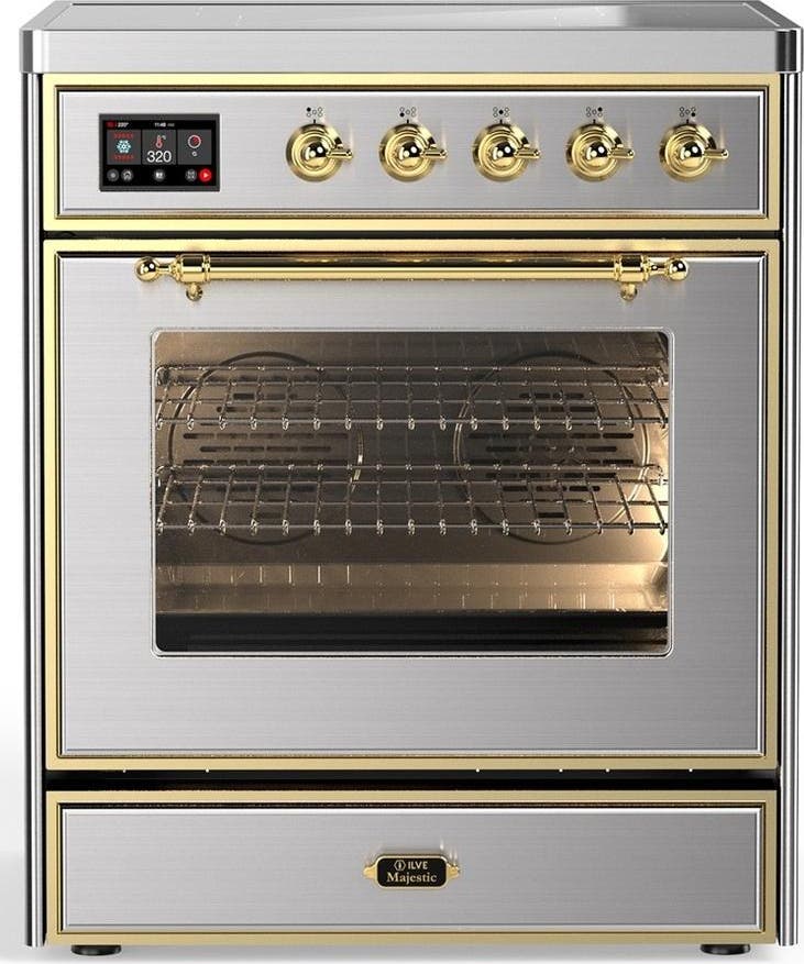 Stainless Steel With Brass Trim