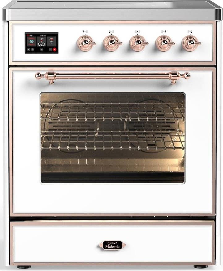 White With Copper Trim