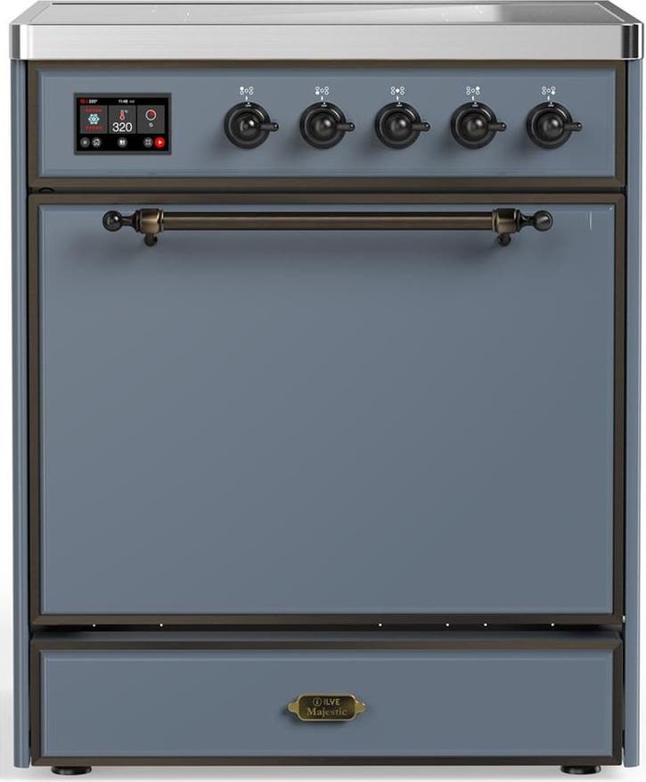 Blue Grey With Burnished Trim