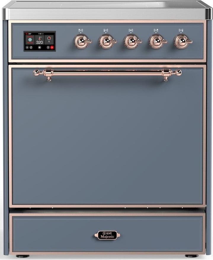 Blue Grey With Copper Trim