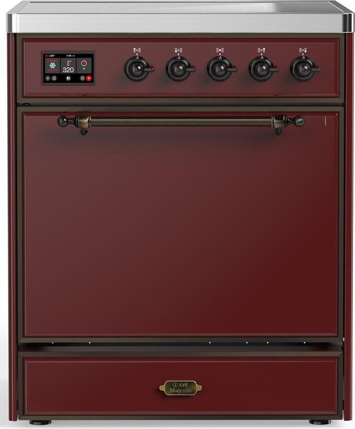 Burgundy With Burnished Trim