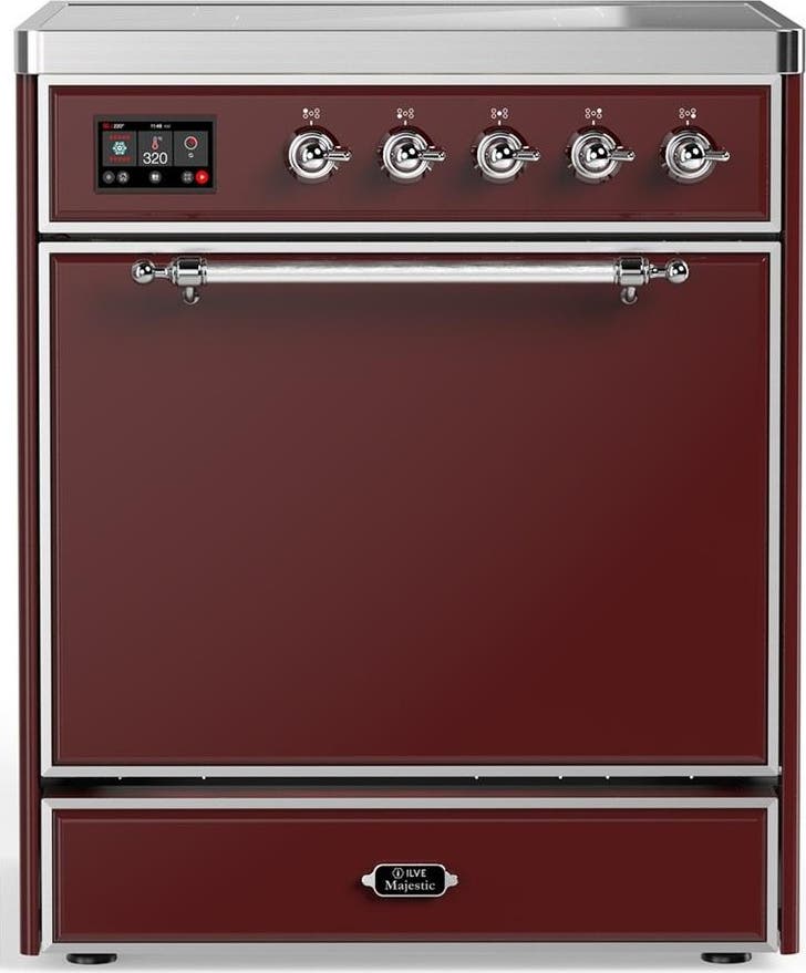 Burgundy With Chrome Trim