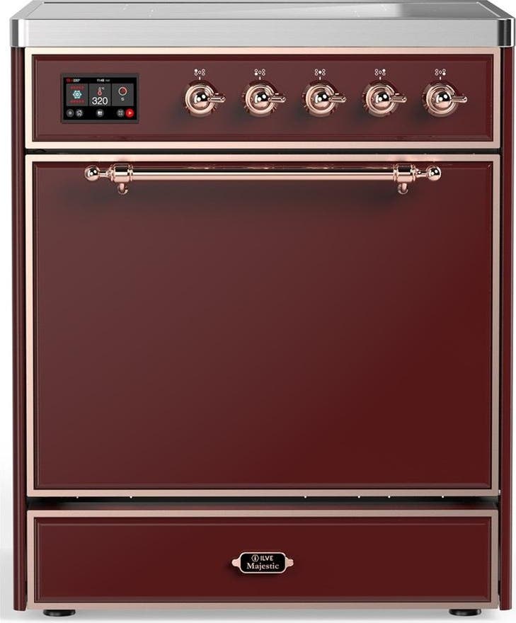Burgundy With Copper Trim