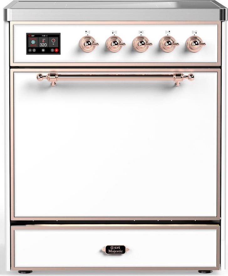 White With Copper Trim