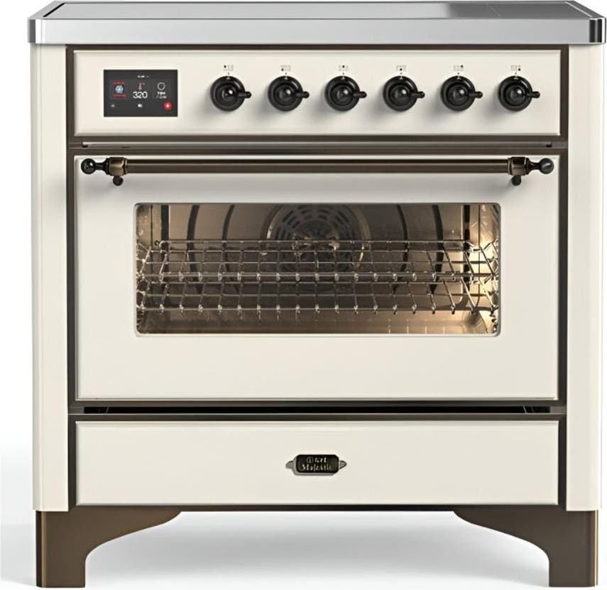 Antique White With Burnished Trim