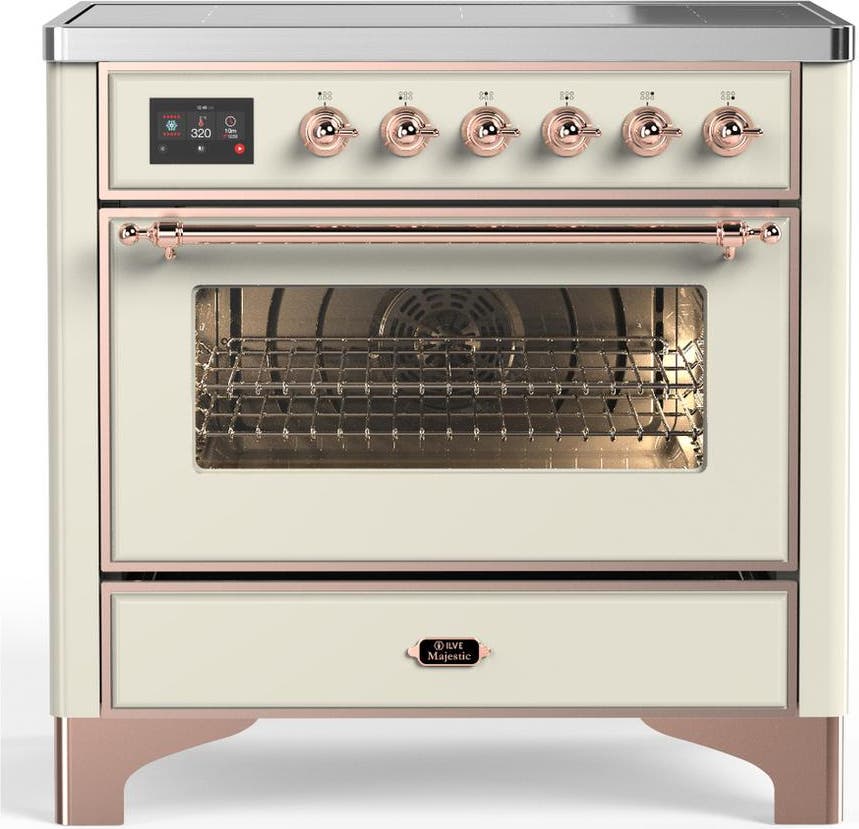 Antique White With Copper Trim