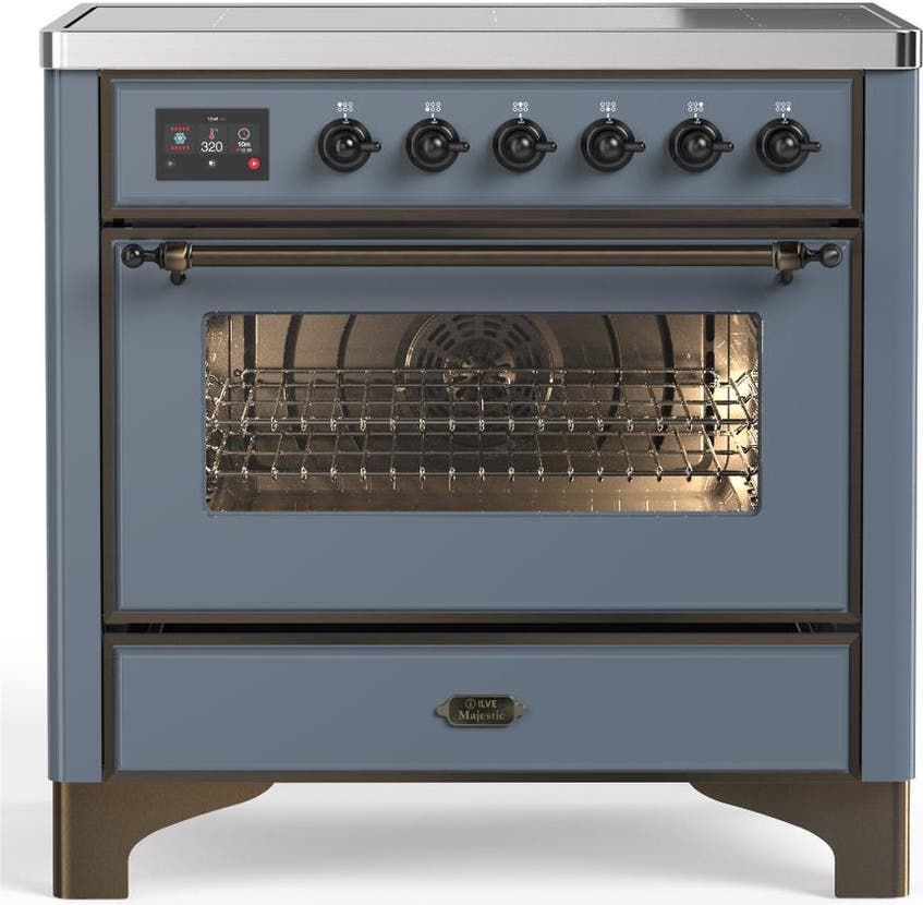 Blue Grey With Burnished Trim