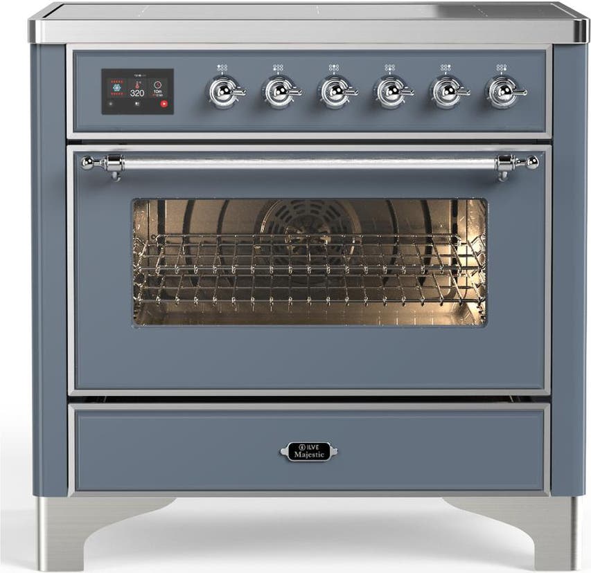 Blue Grey With Chrome Trim