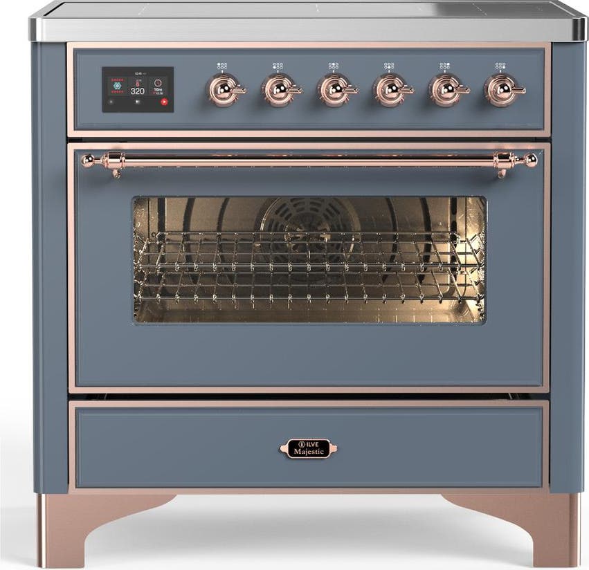 Blue Grey With Copper Trim