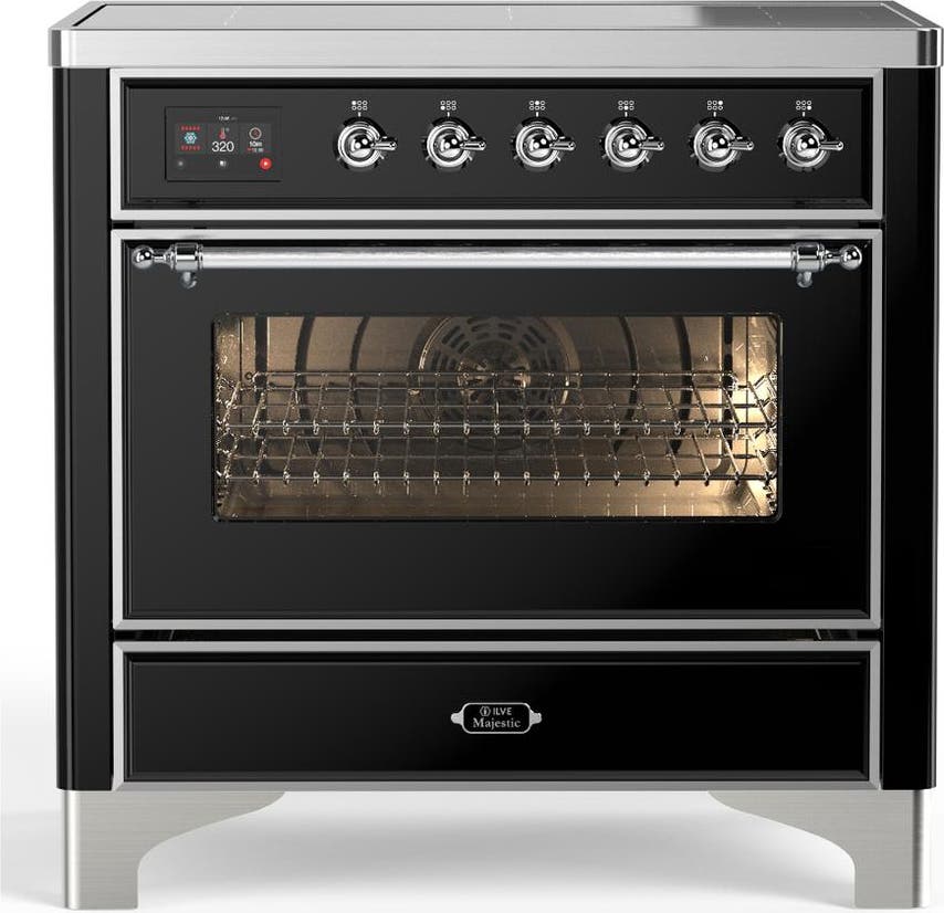 Glossy Black With Chrome Trim