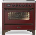 ILVE UMIB36N Majestic III 36 inch Induction Range with 6 Elements, 3.5 cu. ft. Total Oven Capacity