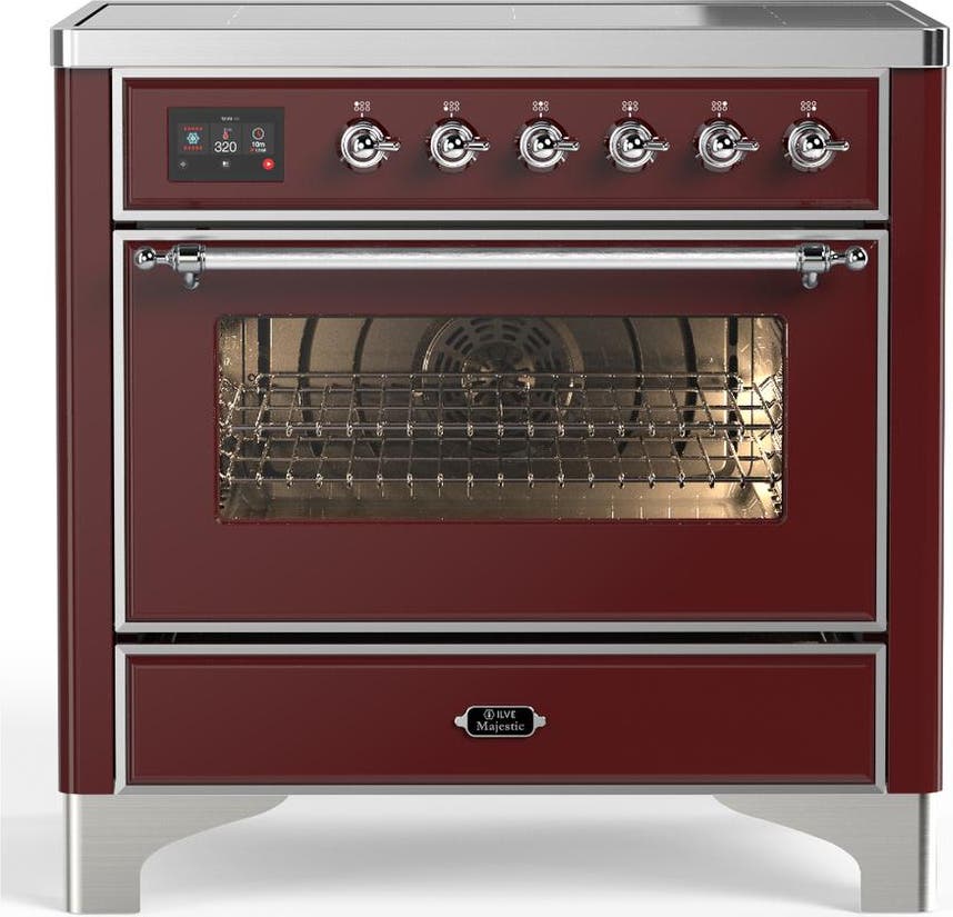 Burgundy With Chrome Trim