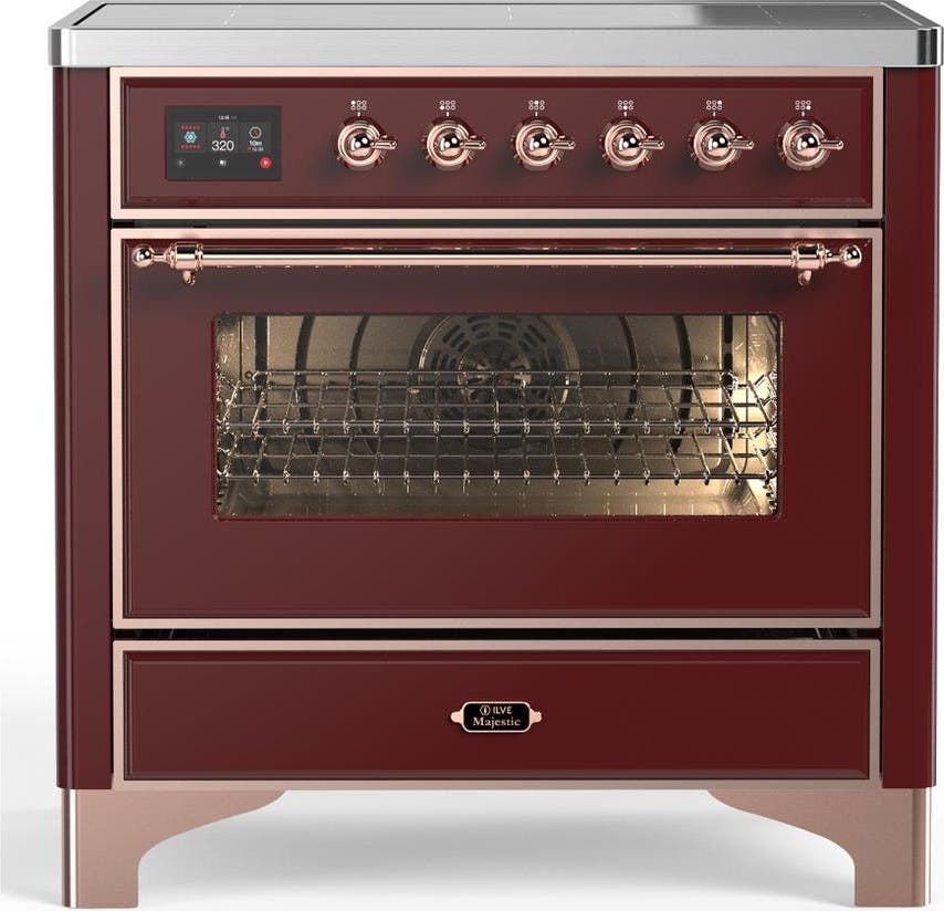Burgundy With Copper Trim