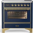 ILVE UMIB36N Majestic III 36 inch Induction Range with 6 Elements, 3.5 cu. ft. Total Oven Capacity