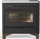 ILVE UMIB36N Majestic III 36 inch Induction Range with 6 Elements, 3.5 cu. ft. Total Oven Capacity