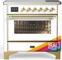 ILVE UMIB36N Majestic III 36 inch Induction Range with 6 Elements, 3.5 cu. ft. Total Oven Capacity