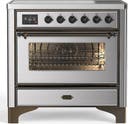 ILVE UMIB36N Majestic III 36 inch Induction Range with 6 Elements, 3.5 cu. ft. Total Oven Capacity