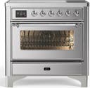 ILVE UMIB36N Majestic III 36 inch Induction Range with 6 Elements, 3.5 cu. ft. Total Oven Capacity