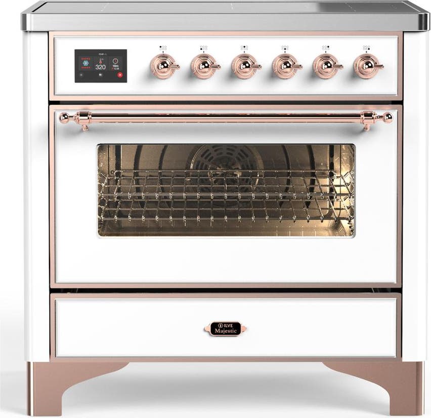 White With Copper Trim