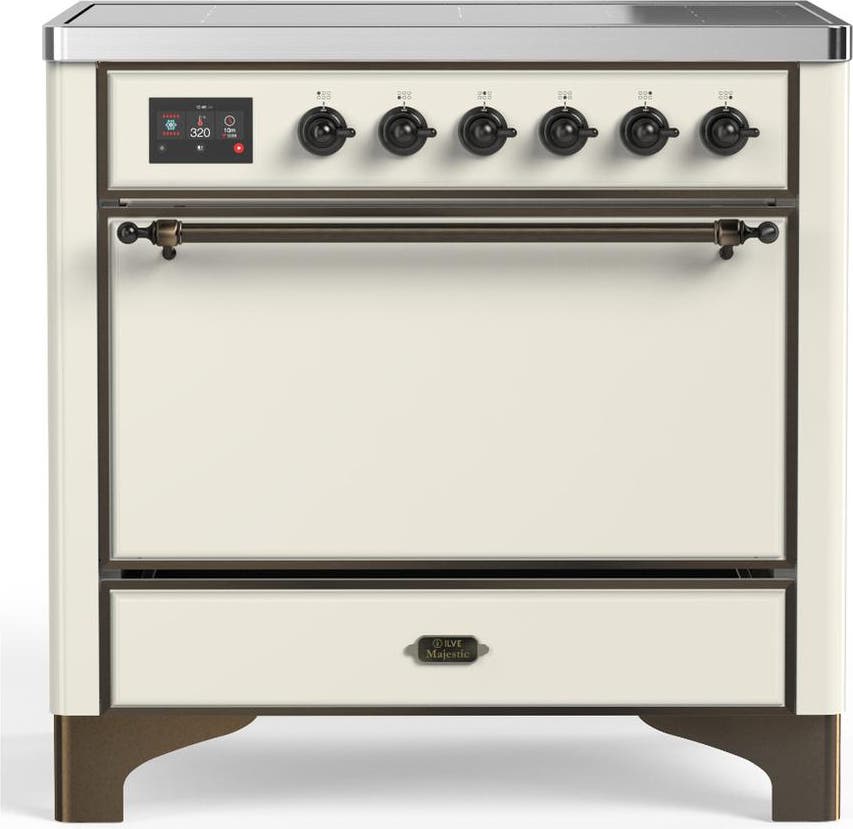 Antique White With Burnished Trim