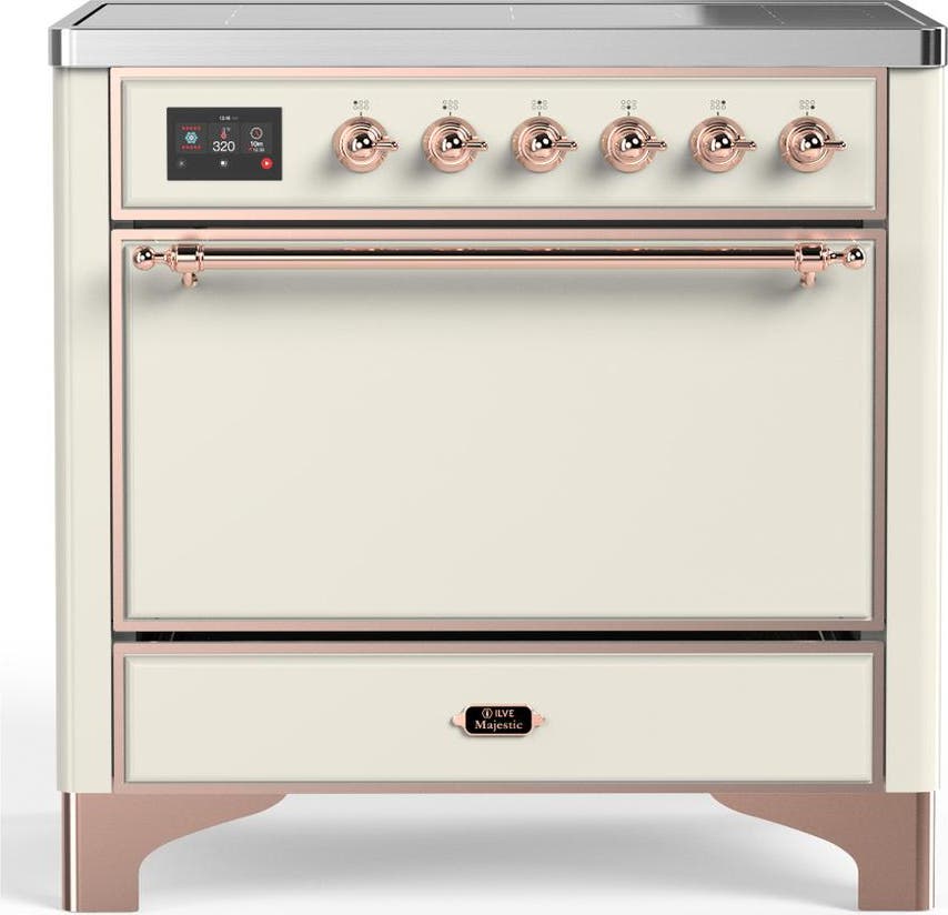 Antique White With Copper Trim