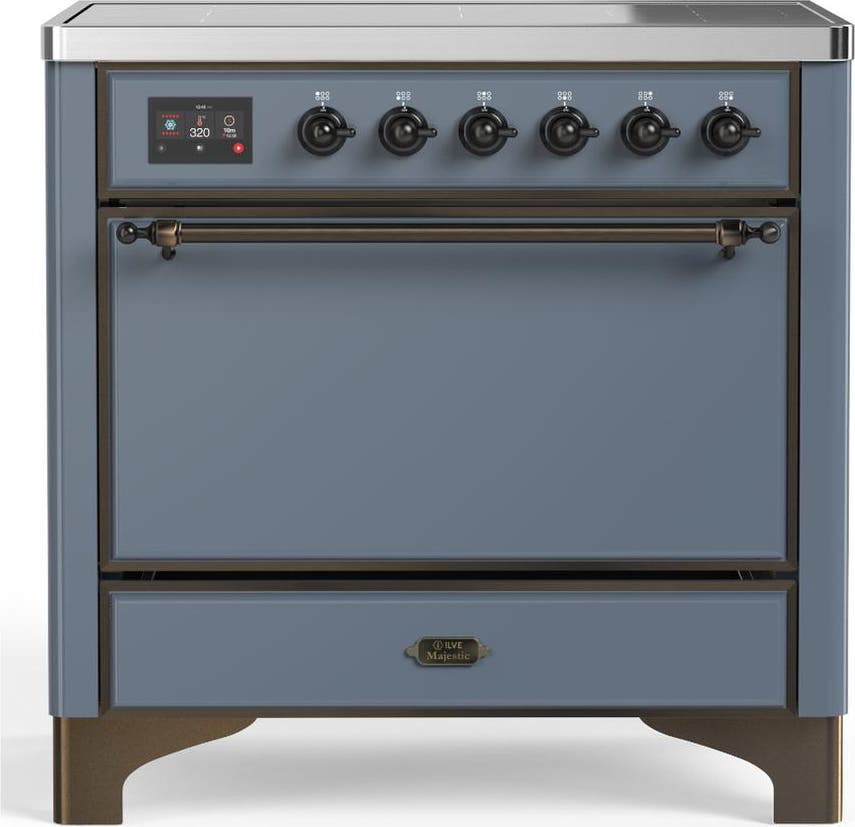 Blue Grey With Burnished Trim