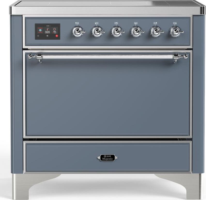 Blue Grey With Chrome Trim