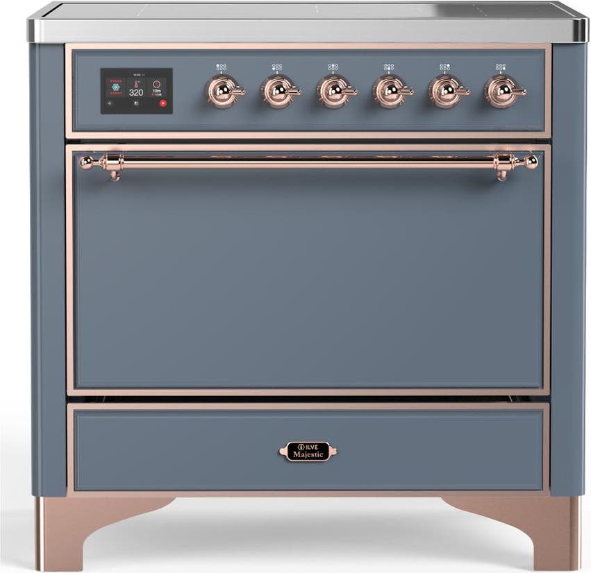 Blue Grey With Copper Trim