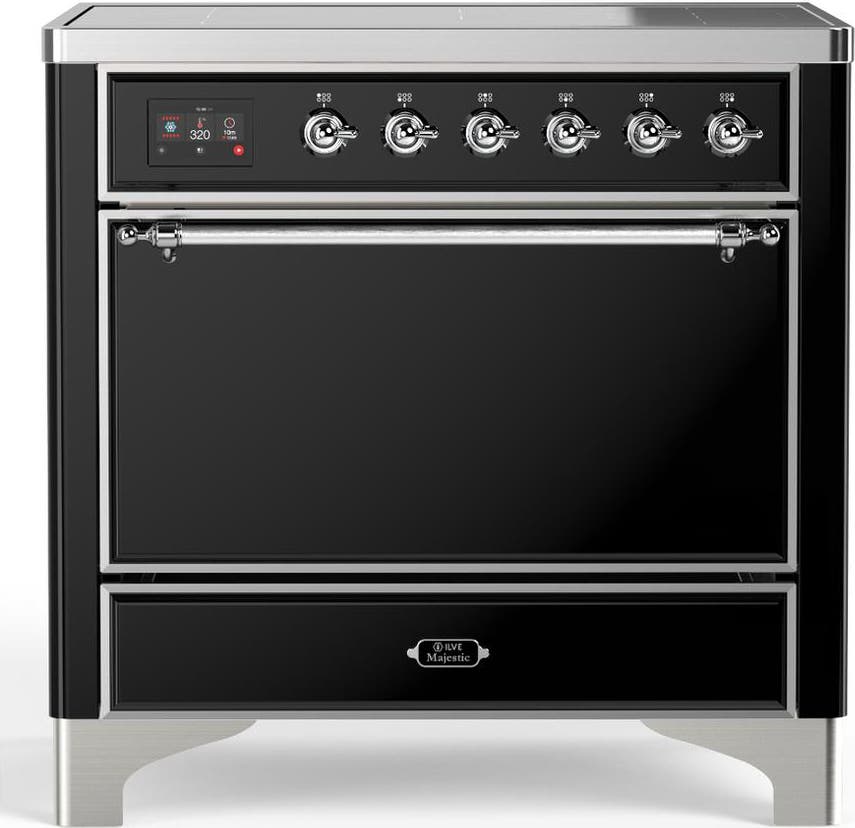 Glossy Black With Chrome Trim