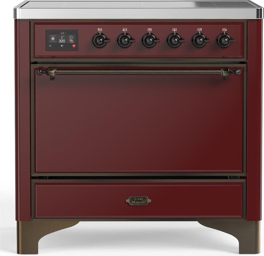 Burgundy With Burnished Trim