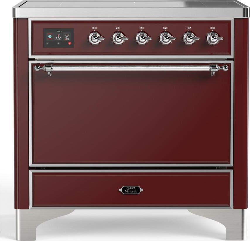 Burgundy With Chrome Trim