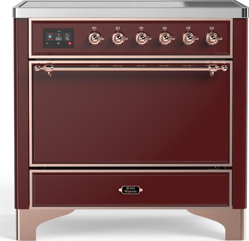 Burgundy With Copper Trim
