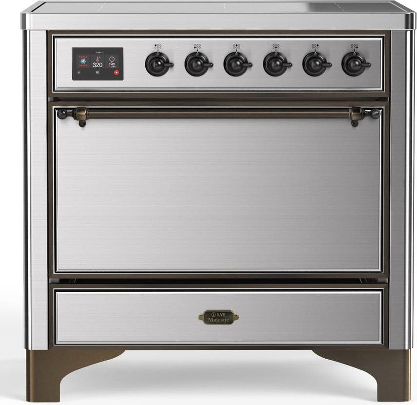 Stainless Steel With Burnished Trim