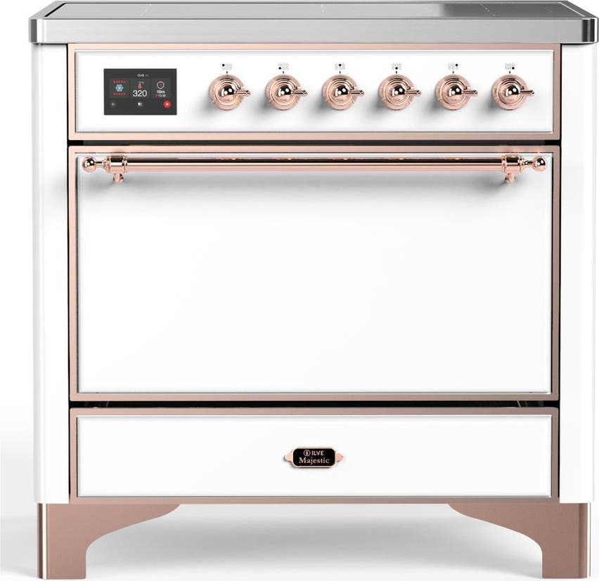 White With Copper Trim