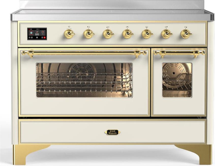 Antique White With Brass Trim