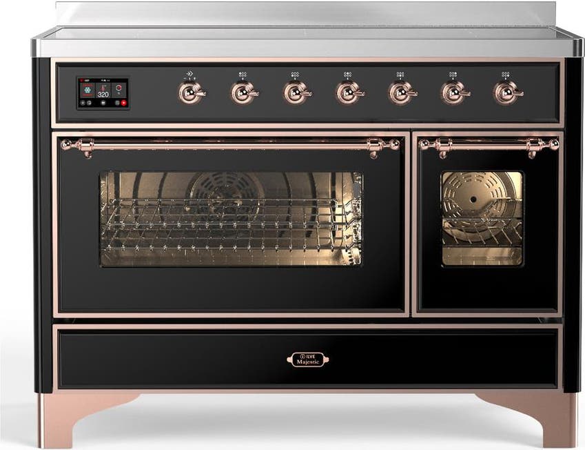 Glossy Black With Copper Trim
