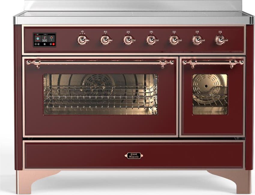 Burgundy With Copper Trim