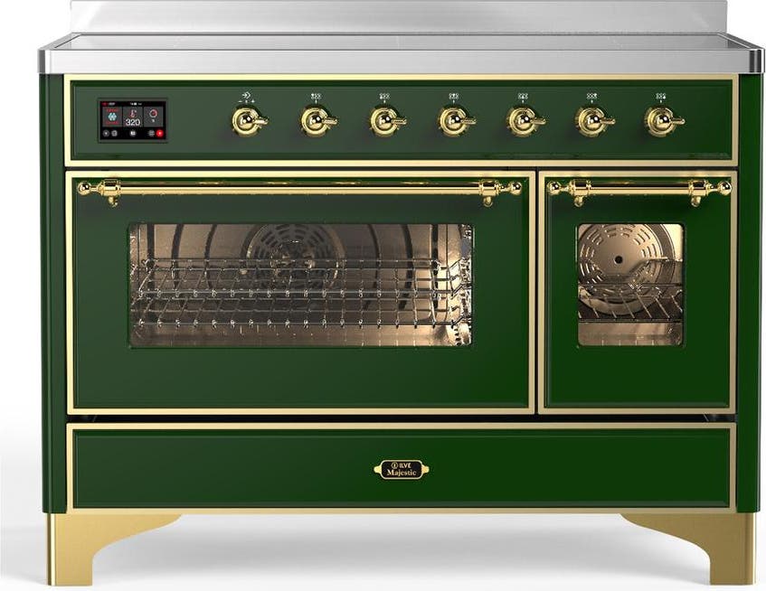 Emerald Green With Brass Trim
