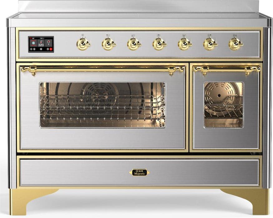 Stainless Steel With Brass Trim