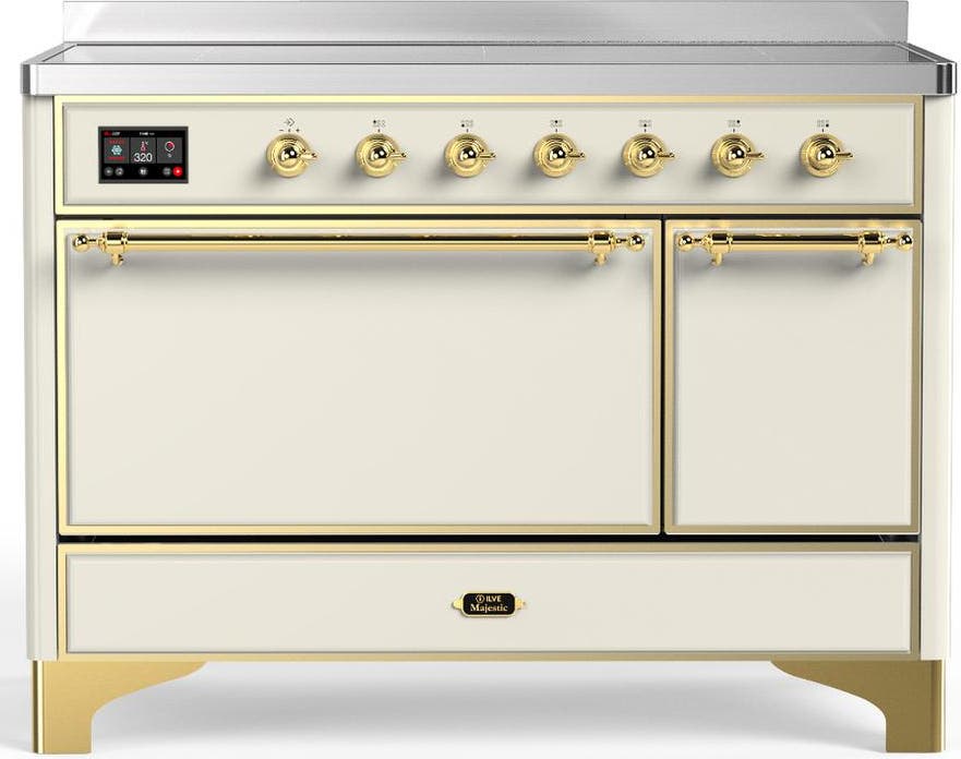 Antique White With Brass Trim
