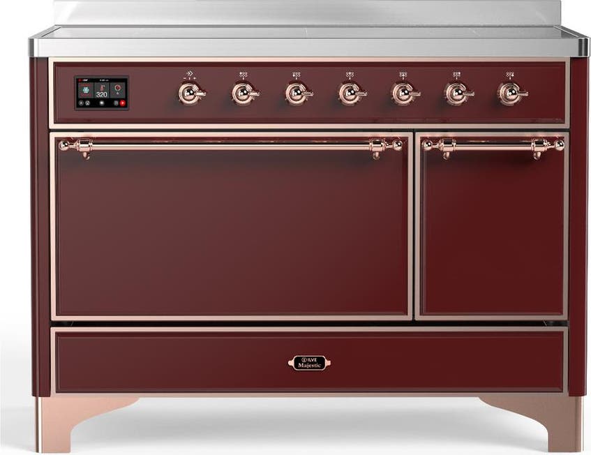 Burgundy With Copper Trim
