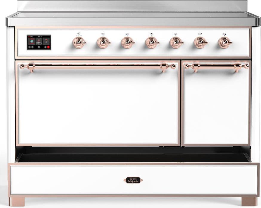 Ilve UMIB48QNR3WHP White With Copper Trim